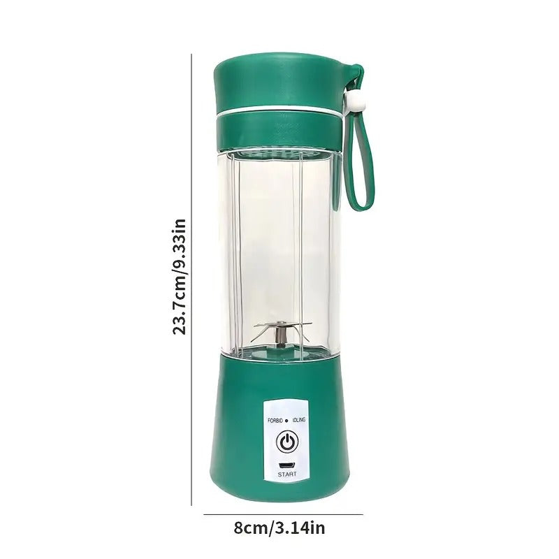 Rechargeable Hand Juicer, 6 Blade Portable Electric Mini USB Multi Color Bottle Blender, Fruit Juice Maker (Multicolor)