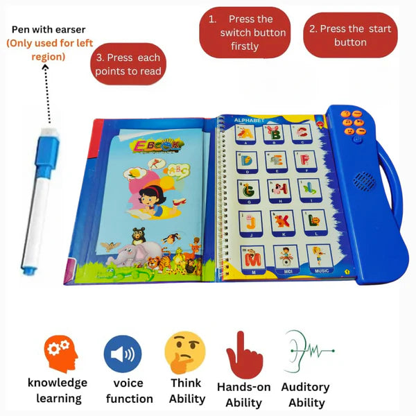 Musical Learning Study E-Book with Numbers, Letters