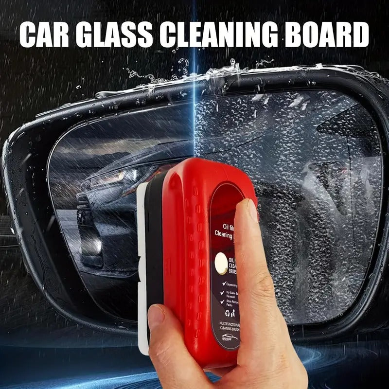 Car Glass Oil Film Remover with Hydrophobic Coating | Anti-Fog, Rainproof, Streak-Free Automotive Glass Cleaner