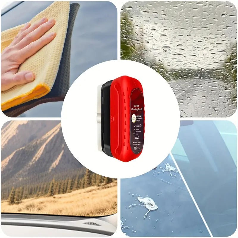 Car Glass Oil Film Remover with Hydrophobic Coating | Anti-Fog, Rainproof, Streak-Free Automotive Glass Cleaner