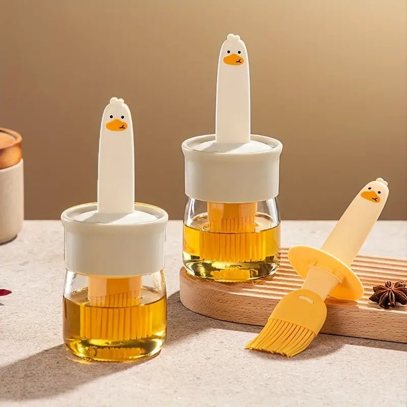 Oil Dispenser Bottle with Silicone Brush 200Ml