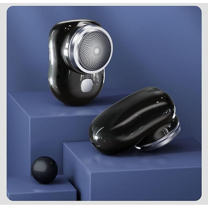 Rechargeable Mini Electric Shaver for Men, Portable Clean Beard Shaving Machine Hair Remover Trimmer Tool