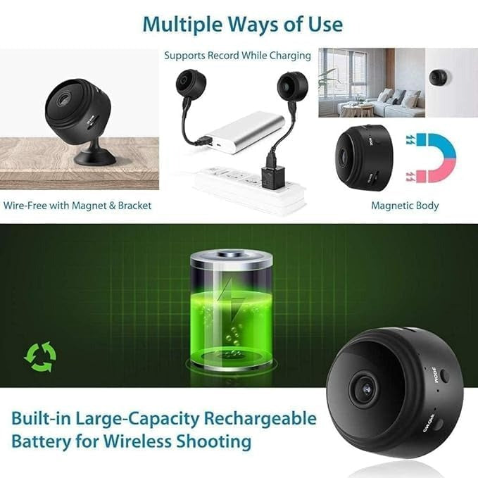 Smart Eye Mini Wi-Fi Full HD 720P-1080P Wireless Magnet Camera Motion Camera Audio and Video