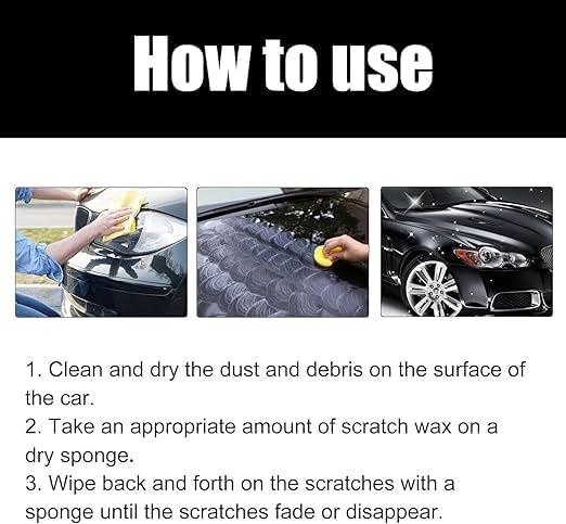 Car Scratch Repair Paste Scratch Remover Car Scratch Repair Paste Polishing Wax Premium Scratch Remover Kit with Wipe