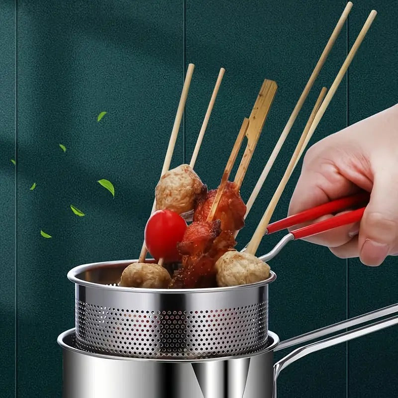 Deep Frying Pot With Basket