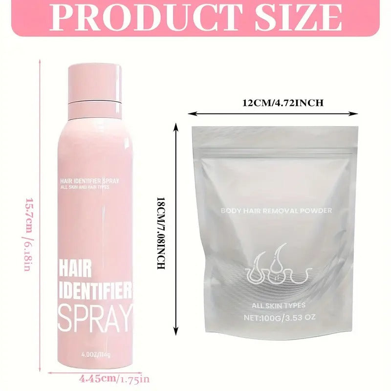 Hair Identifier Spray for Face Shaving and Dermaplaning | No Irritation Depilatory Soothing Spray for Skin and Body