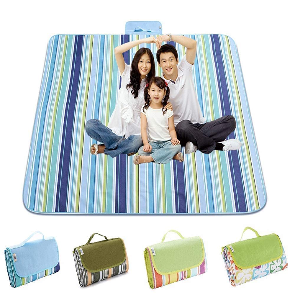 Camping Picnic Mat VANDU Large Picnic Mat, 70''X60'' Dual Layers Waterproof for 3-4 People Beach Blanket, Foldable Machine Washable Picnic Mat for Camping Hiking Park Music Festivals and Travel