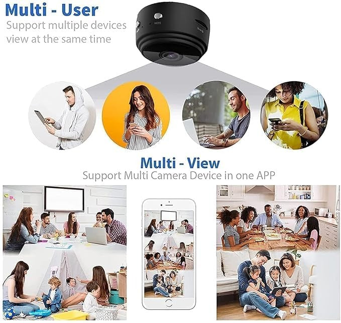 Smart Eye Mini Wi-Fi Full HD 720P-1080P Wireless Magnet Camera Motion Camera Audio and Video
