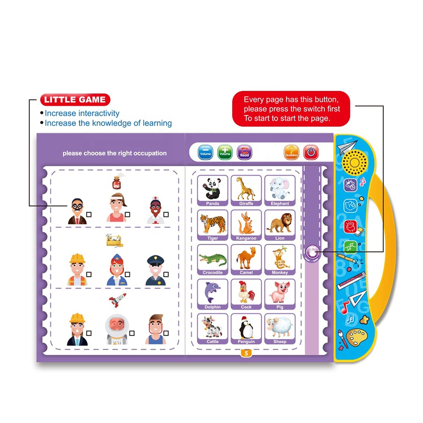 Intelligence Smart Learning Book With Sound Book