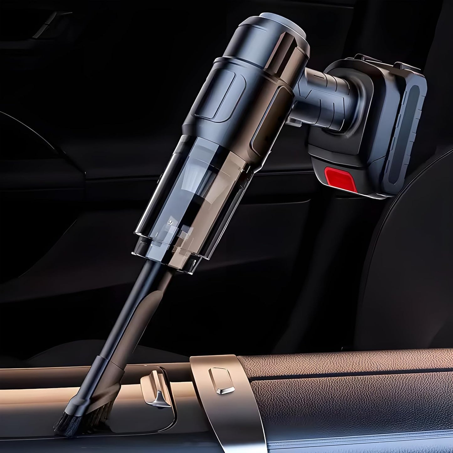 Handheld Car Vacuum Wireless | Cordless Vacuum Cleaner with High Power Suction | 4 in 1 Vacuum with One Batteries Long Endurance, 48V/120w