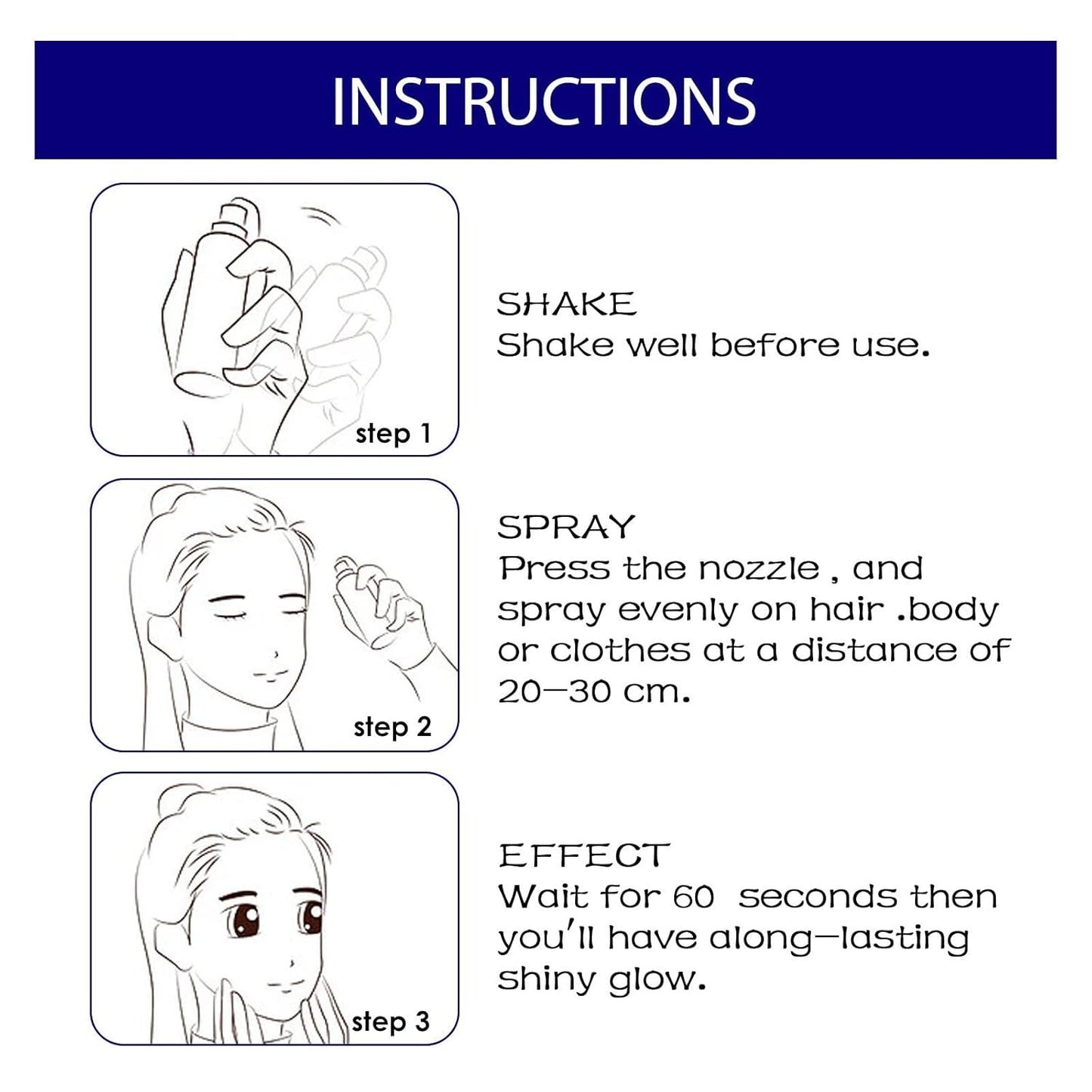 Professional Glitter Hair Spray, Glitter Spray For Body, Hair And Cloth, Long Lasting Shiny Unlimited Charm