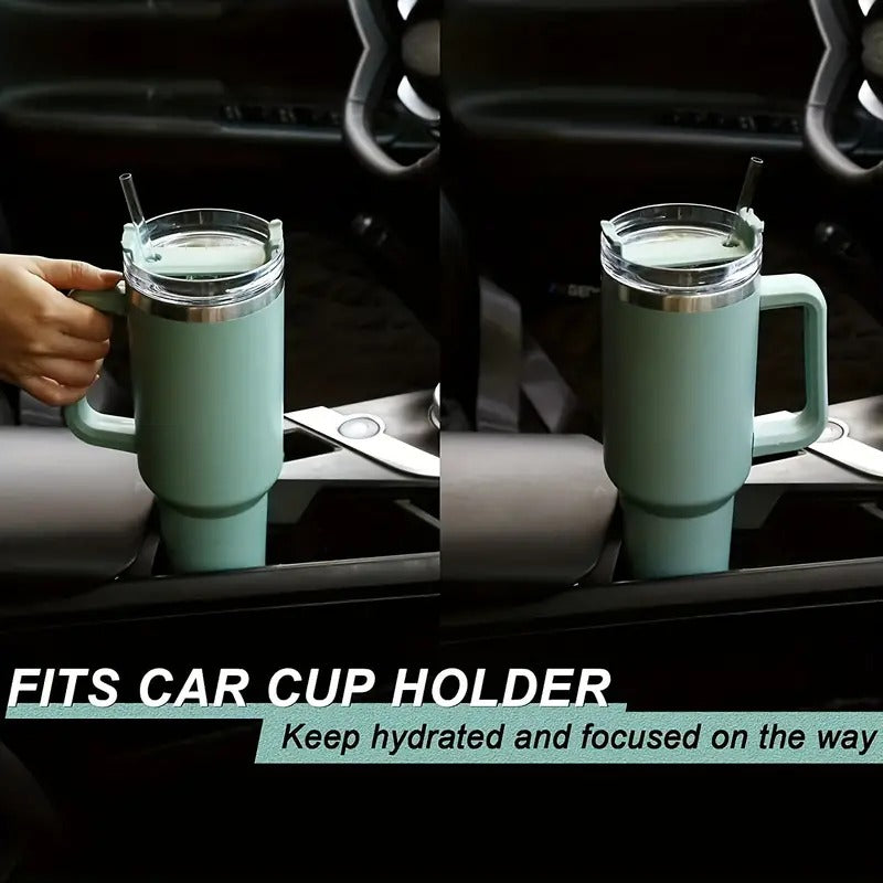 Thumbler Vaccum Sealed Cup With Straw