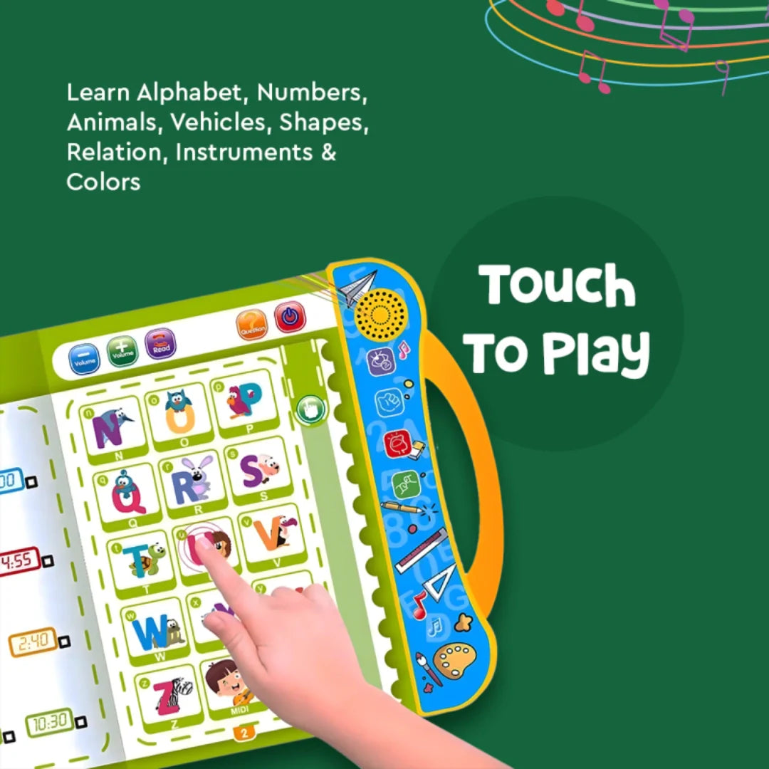 Musical Learning Study E-Book with Numbers, Letters