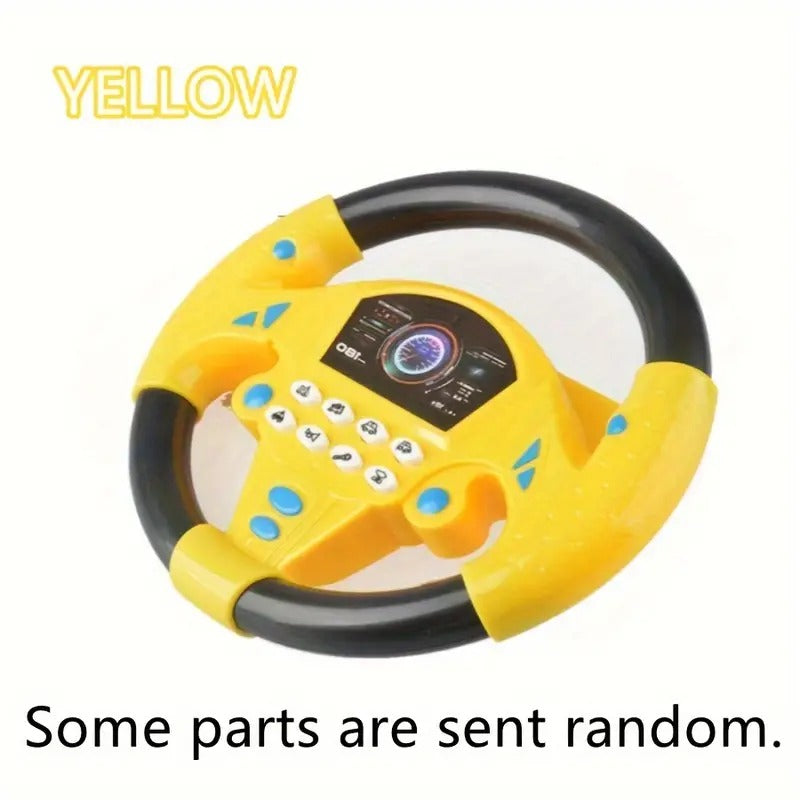 Junior driver's interactive steering wheel