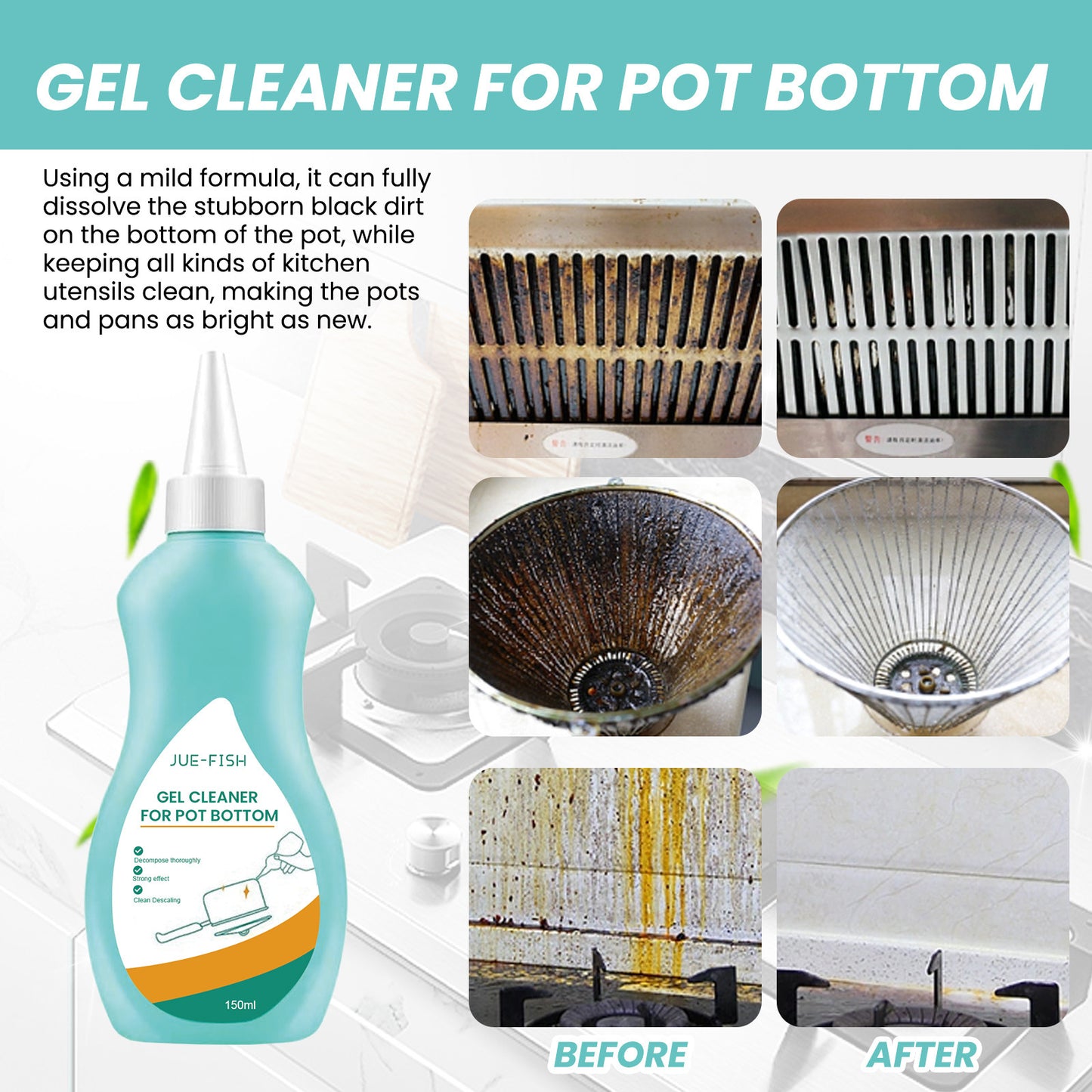 Magic Gel Cleaner for Pots and Pans
