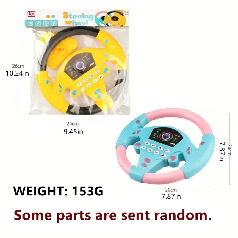 Junior driver's interactive steering wheel