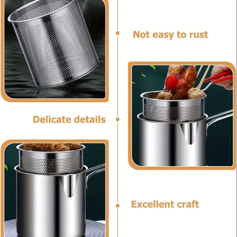 Deep Frying Pot With Basket