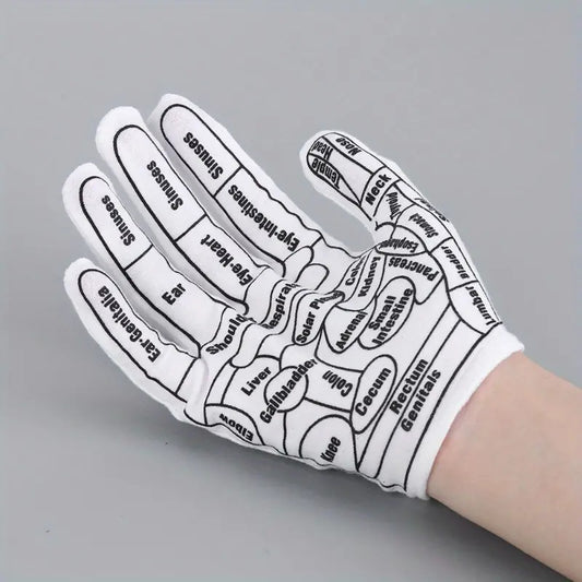 1 Pairs Acupressure Reflexology Gloves Set