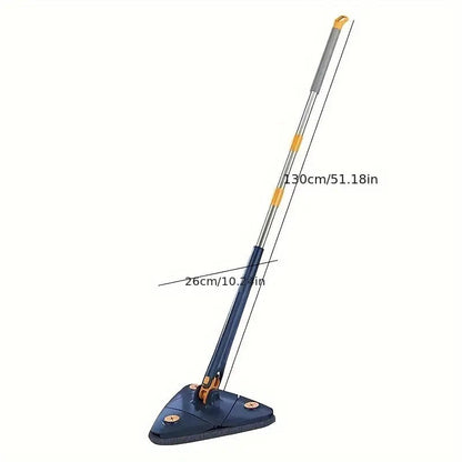 360 Degree Triangle mop Multi Functional rotatable Triangle mop with Long Handle rotatable Triangle Cleaning mop Multi Functional rotatable Floor Windows Ceiling Wall