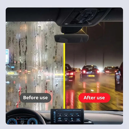 Car Glass Oil Film Remover with Hydrophobic Coating | Anti-Fog, Rainproof, Streak-Free Automotive Glass Cleaner