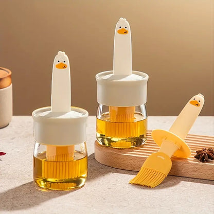 Oil Dispenser Bottle with Silicone Brush 200Ml