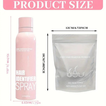 Hair Identifier Spray for Face Shaving and Dermaplaning | No Irritation Depilatory Soothing Spray for Skin and Body