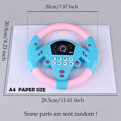 Junior driver's interactive steering wheel