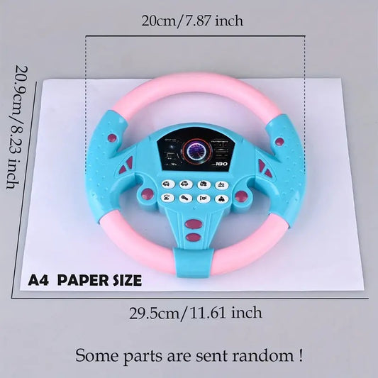 Junior driver's interactive steering wheel