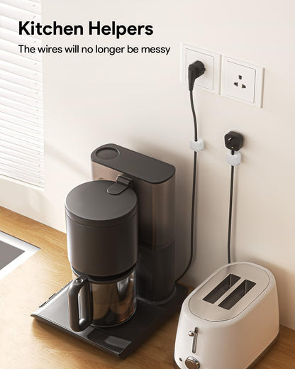 Magnetic Cord Organizer Holder,Strong Adhesive Desk Cable Management