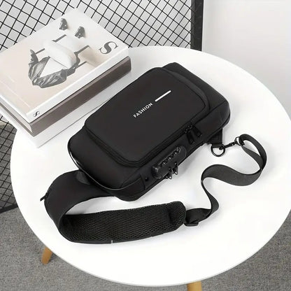 Sling Bag For Men CrossBody Backpack For Men Women, Anti-Theft Chest Bag With USB Charging Port