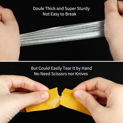 Yellow 3cm Wide 20 Meter Double-Sided Cloth Tape
