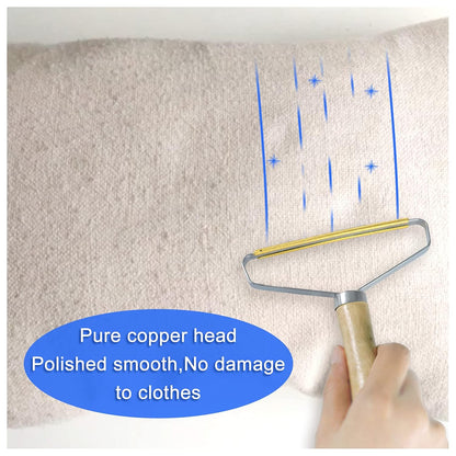 Wooden Handle Portable Metal Lint Roller