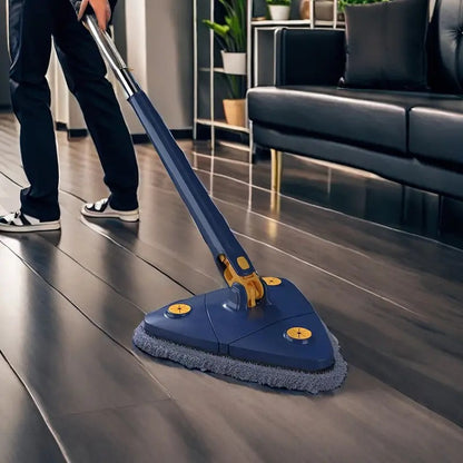 360 Degree Triangle mop Multi Functional rotatable Triangle mop with Long Handle rotatable Triangle Cleaning mop Multi Functional rotatable Floor Windows Ceiling Wall