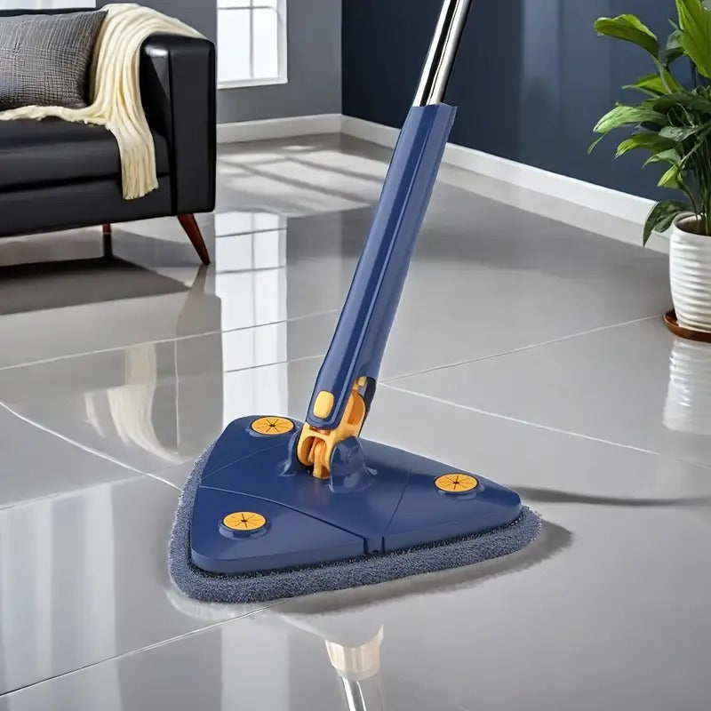 360 Degree Triangle mop Multi Functional rotatable Triangle mop with Long Handle rotatable Triangle Cleaning mop Multi Functional rotatable Floor Windows Ceiling Wall