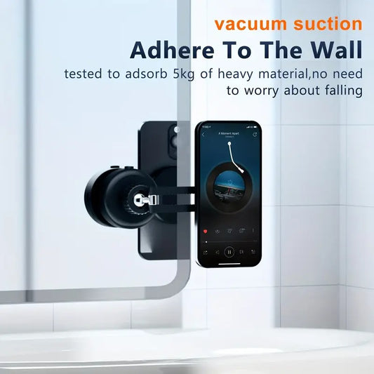 Suction Cup Phone Mount for Car,Car Magnetic Phone Holder,Foldable Smart Double-Sided Magnetic Phone Holder