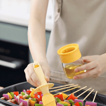 Oil Dispenser Bottle with Silicone Brush 200Ml