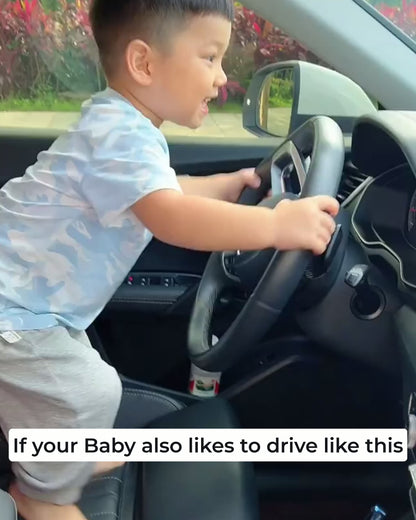 Junior driver's interactive steering wheel