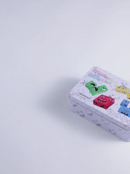 Kid Face Changing Cube Building Blocks Puzzle