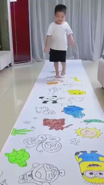 Coloring Re-Stick Drawing Paper Roll for Kids, 118 x 12 Inch