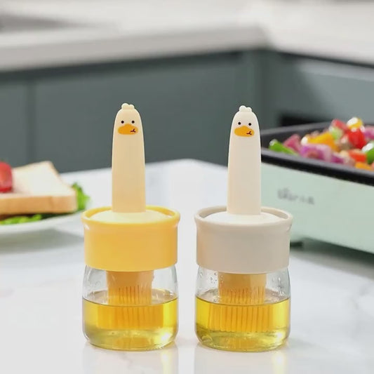 Oil Dispenser Bottle with Silicone Brush 200Ml